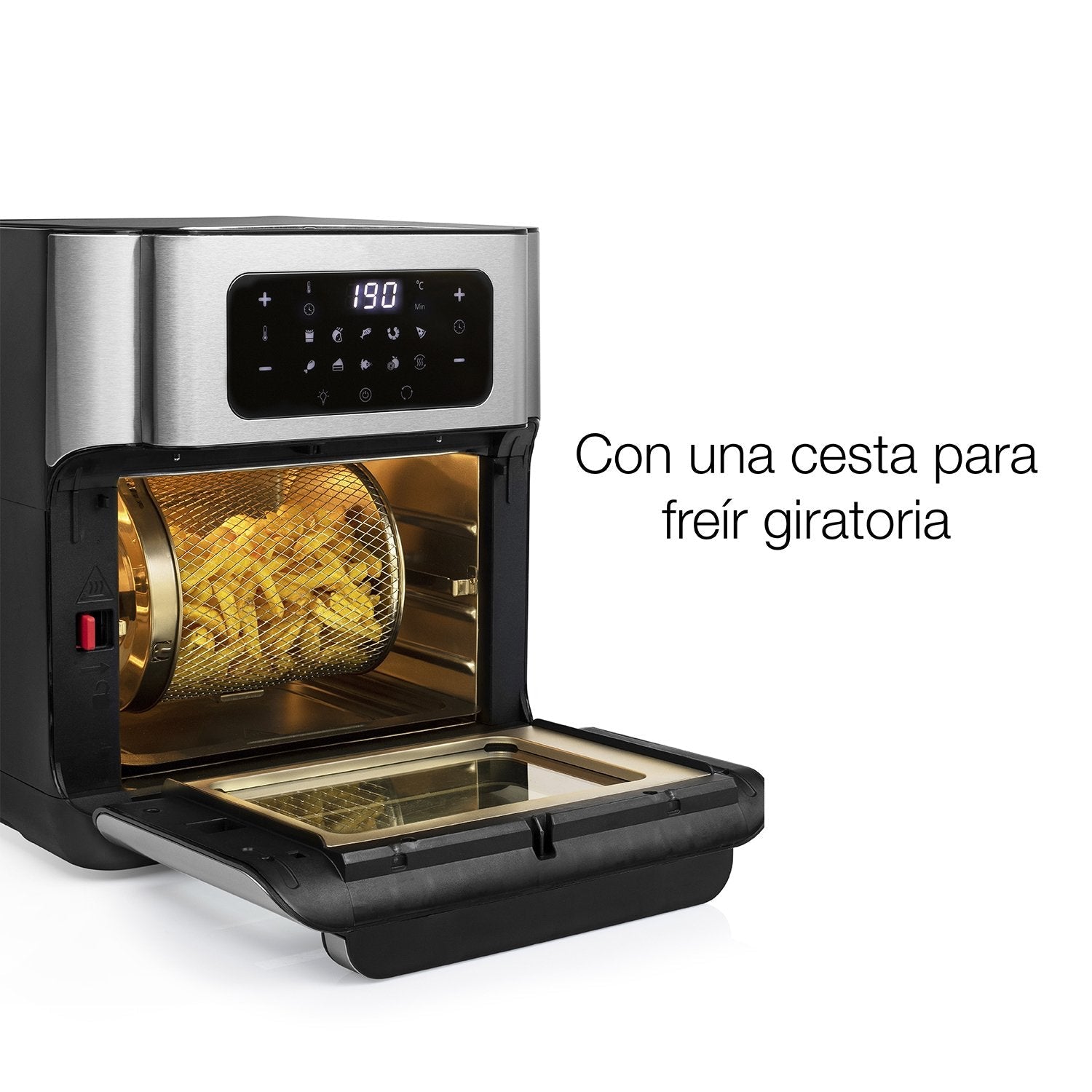 EAN 8713016091451 - Princess 182065 Sencillo 10 L Independiente 1500 W Freidora de aire caliente Plata imagen 56