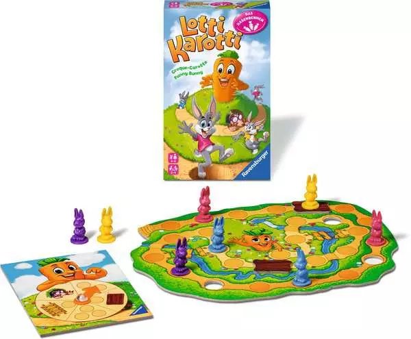 Ravensburger Lotti Karotti - The Rabbit Race, Juego De Mesa 20962