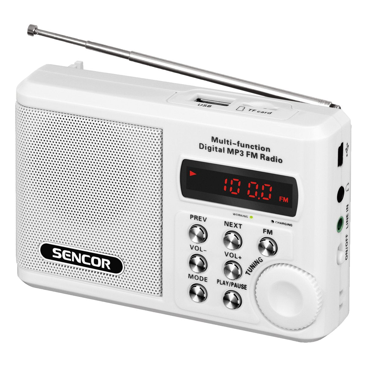 EAN 8590669117826 - Sencor SRD 215 W radio Analógica Blanco imagen 1