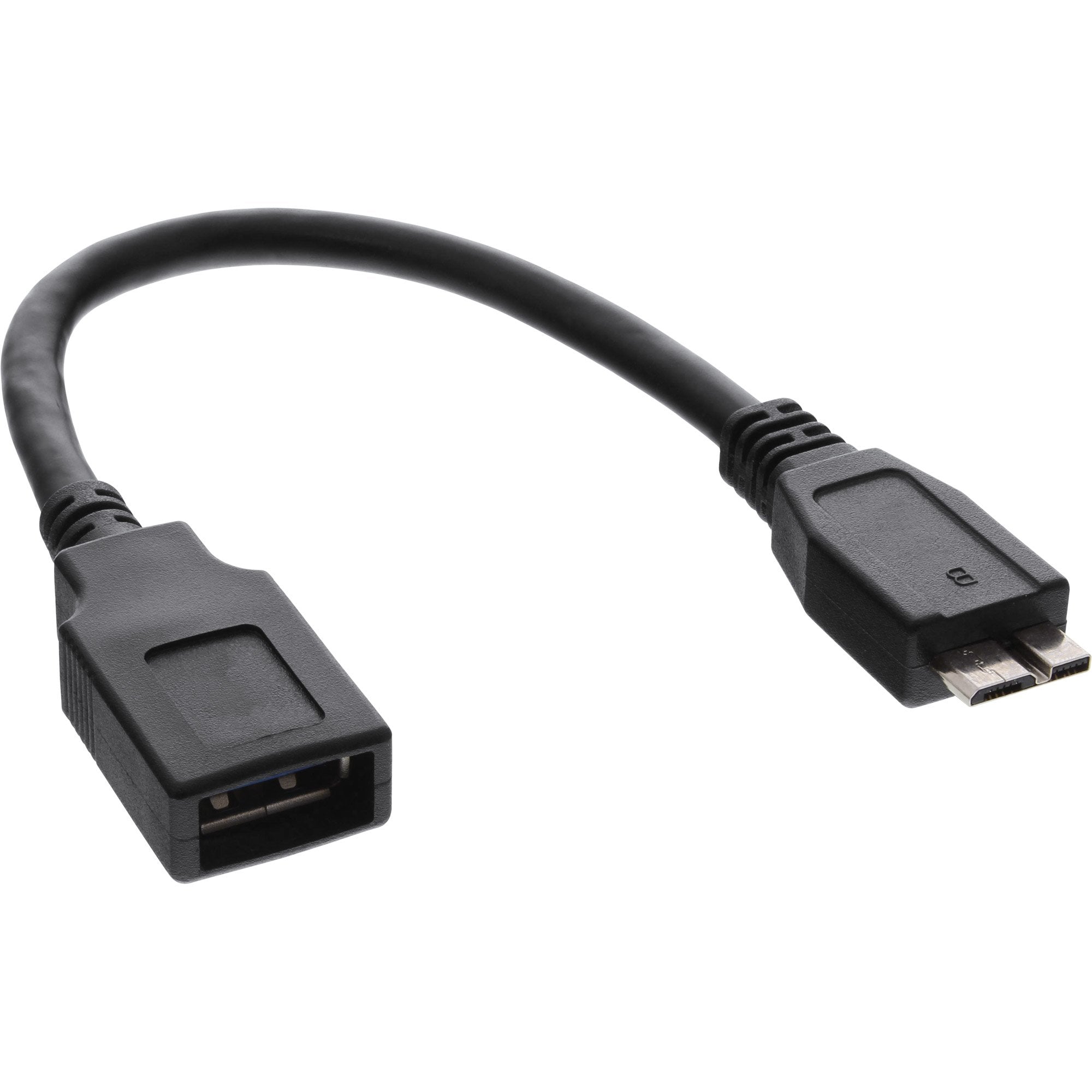 EAN 4043718220304 - InLine 31609 cable USB 0,15 m USB A Micro-USB B Negro imagen 1