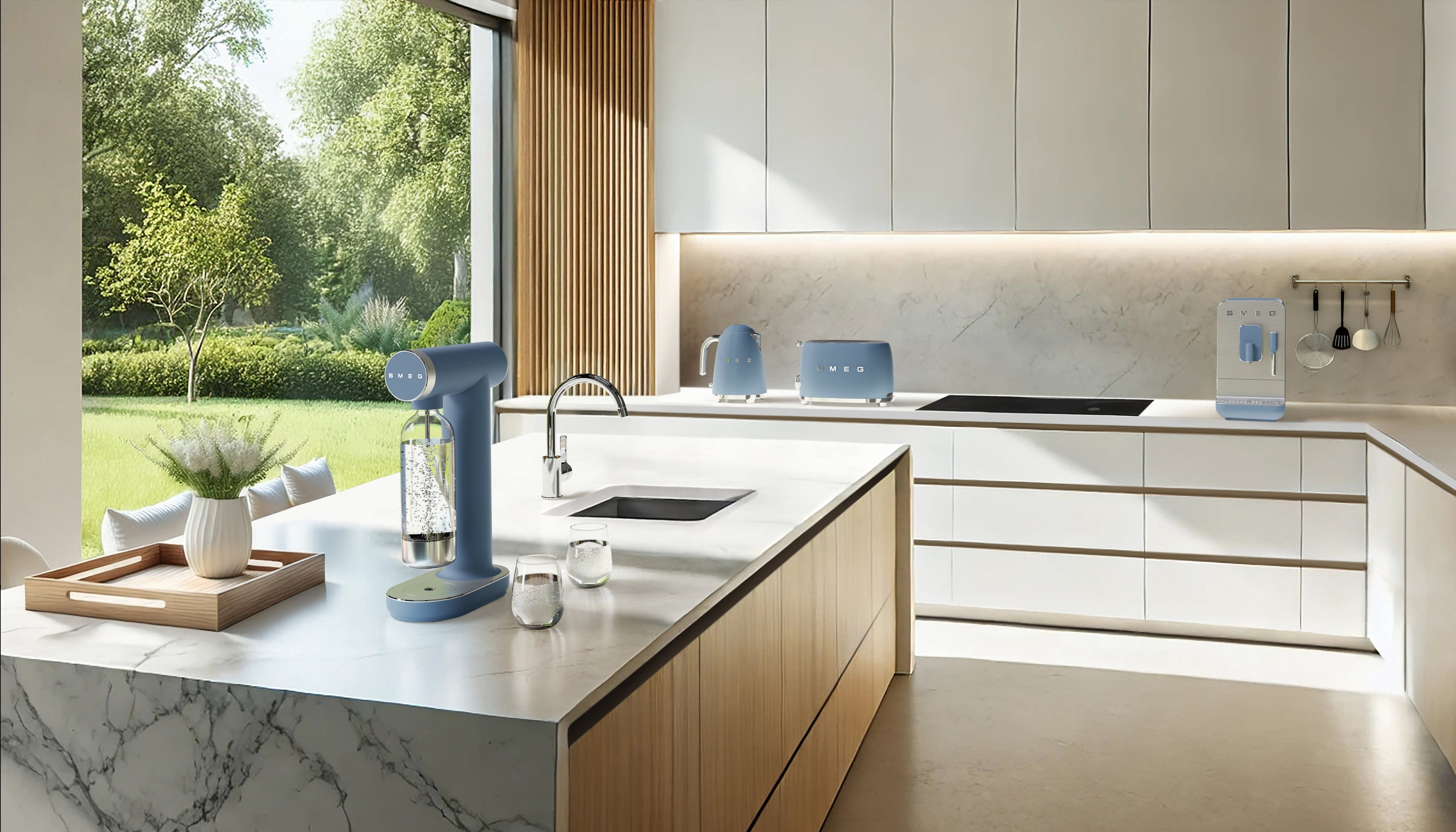 Hervidor Smeg 50´Style Tormenta Azul Klf03sbmeu