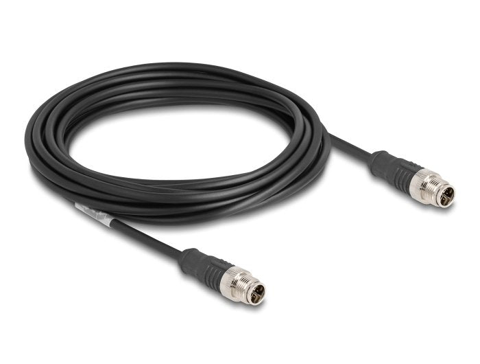 Delock 80865 Cable M12 Codificado X 8 Pin Macho A Macho Pvc 5 M
