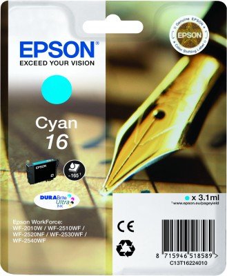 Epson Tinta Cian Durabrite Ultra Ink -Nº 16