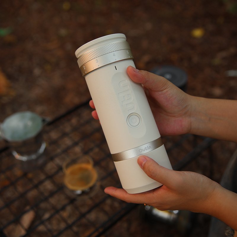 Outin Fino - Sandstone White - Portable Coffee Grinder