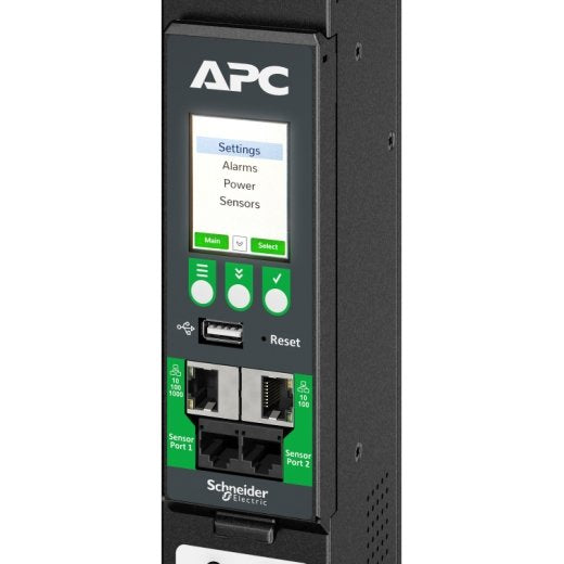Apc Netshelter Rack Pdu Advanced Unidad De Distribución De Potencia (Montaje En Bastidor) Medido Ac 400/415 V 11.5 Kw 11500 Va Trifásico Ethernet 10/100 Ethernet 10/100/1000 Input: Iec 60309 520p6 Conectores De Salida: 42 (21 Iec 60320