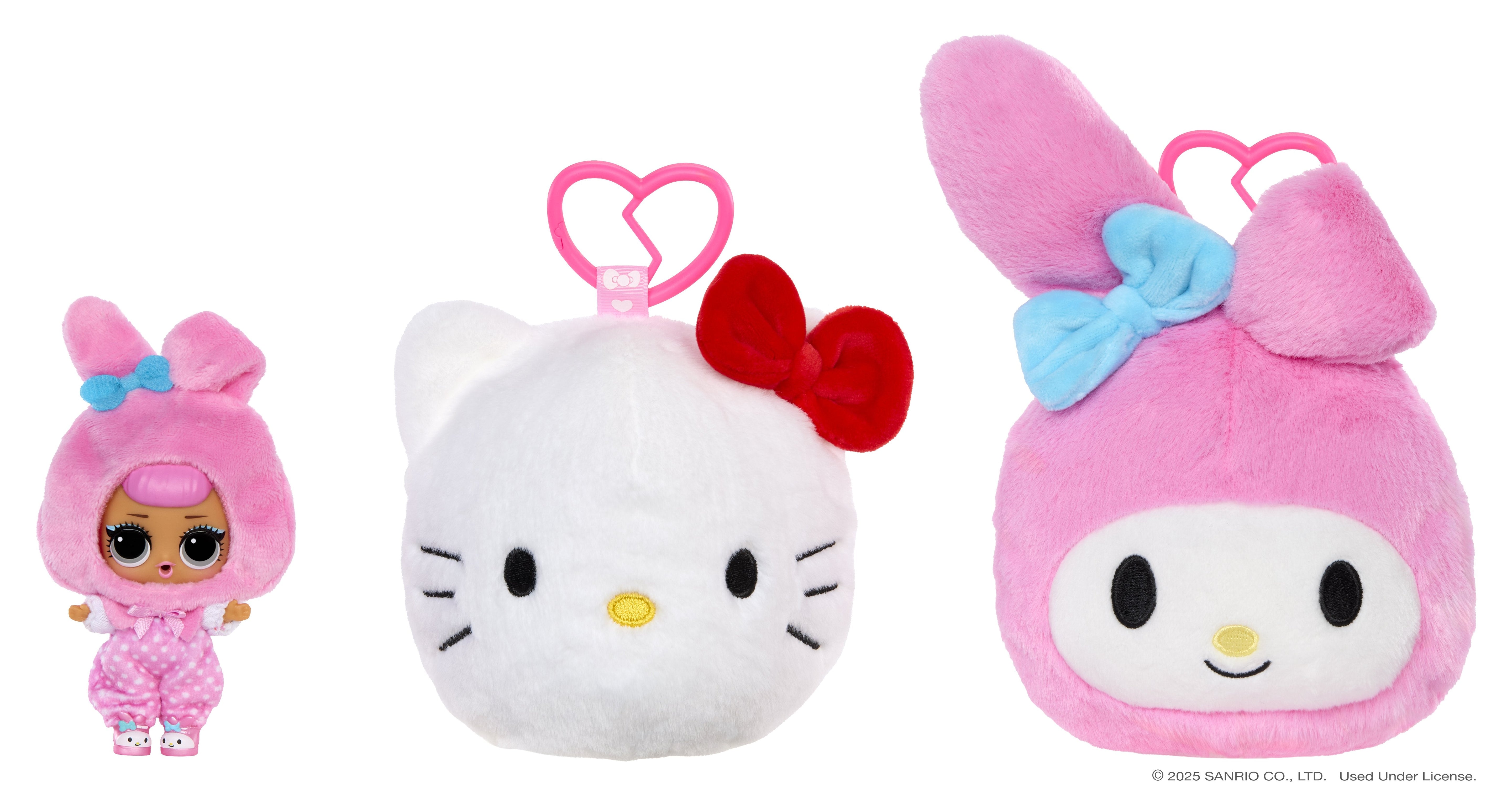 Mga Entretenimiento L.O.L. Surprise Loves Hello Kitty Peluche Reversible, Figura De Juguete Artículos Surtidos, Una Figura 249962-Euc