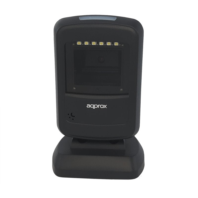 EAN 8435099527237 - Approx appLS07DESK Lector de códigos de barras fijo 1D/2D CMOS Negro, Gris imagen 2