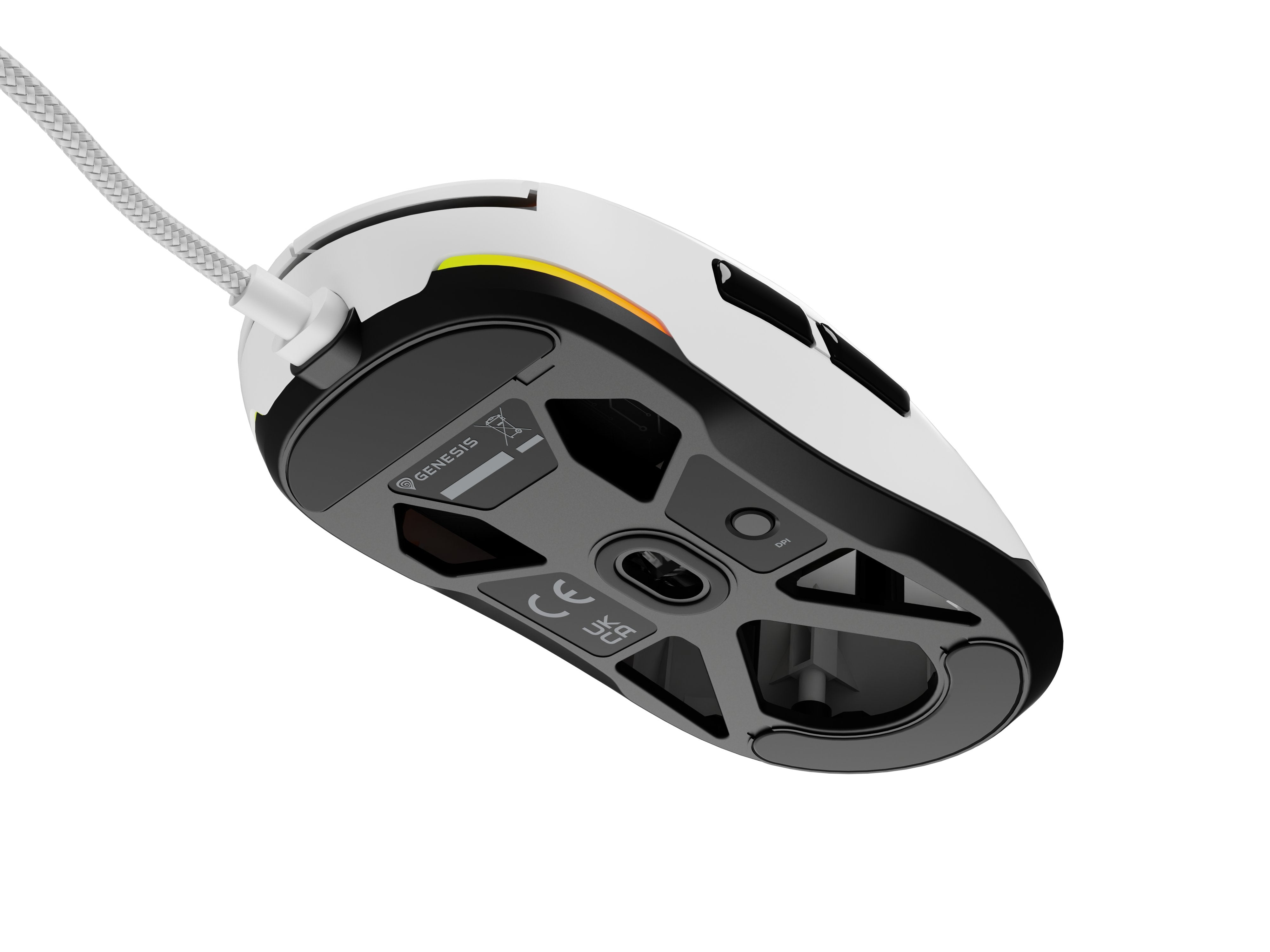 Raton Gaming Genesis Krypton 660 Rgb Sensor Pmw3327 12.000 Dpi Blanco