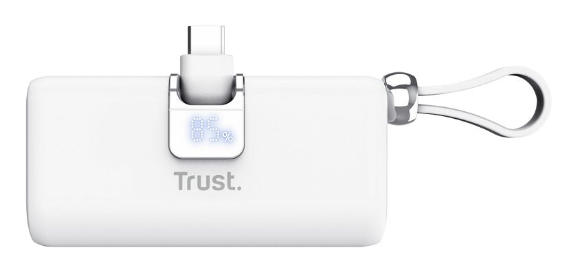 Powerbank 5000mah Trust Pacto 26105 18w Blanca