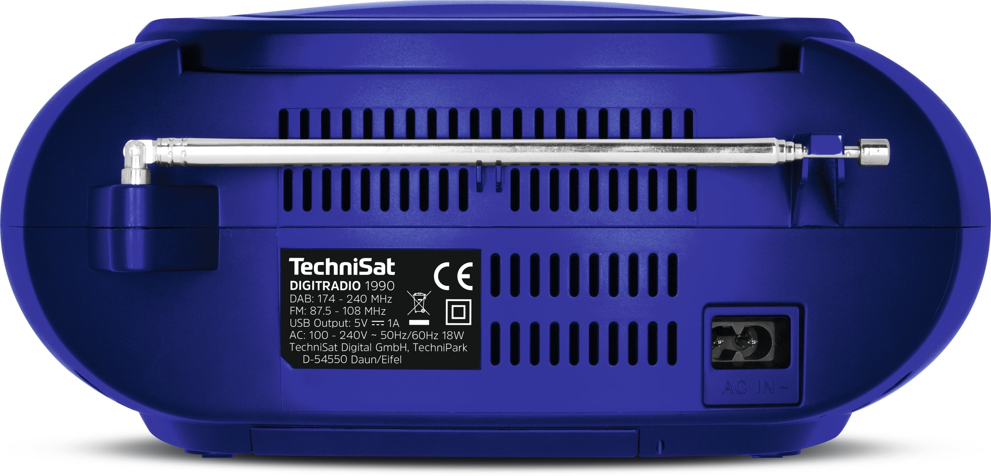 EAN 4019588239524 - TechniSat DigitRadio 1990 Minicadena de música para uso doméstico 3 W Azul imagen 5