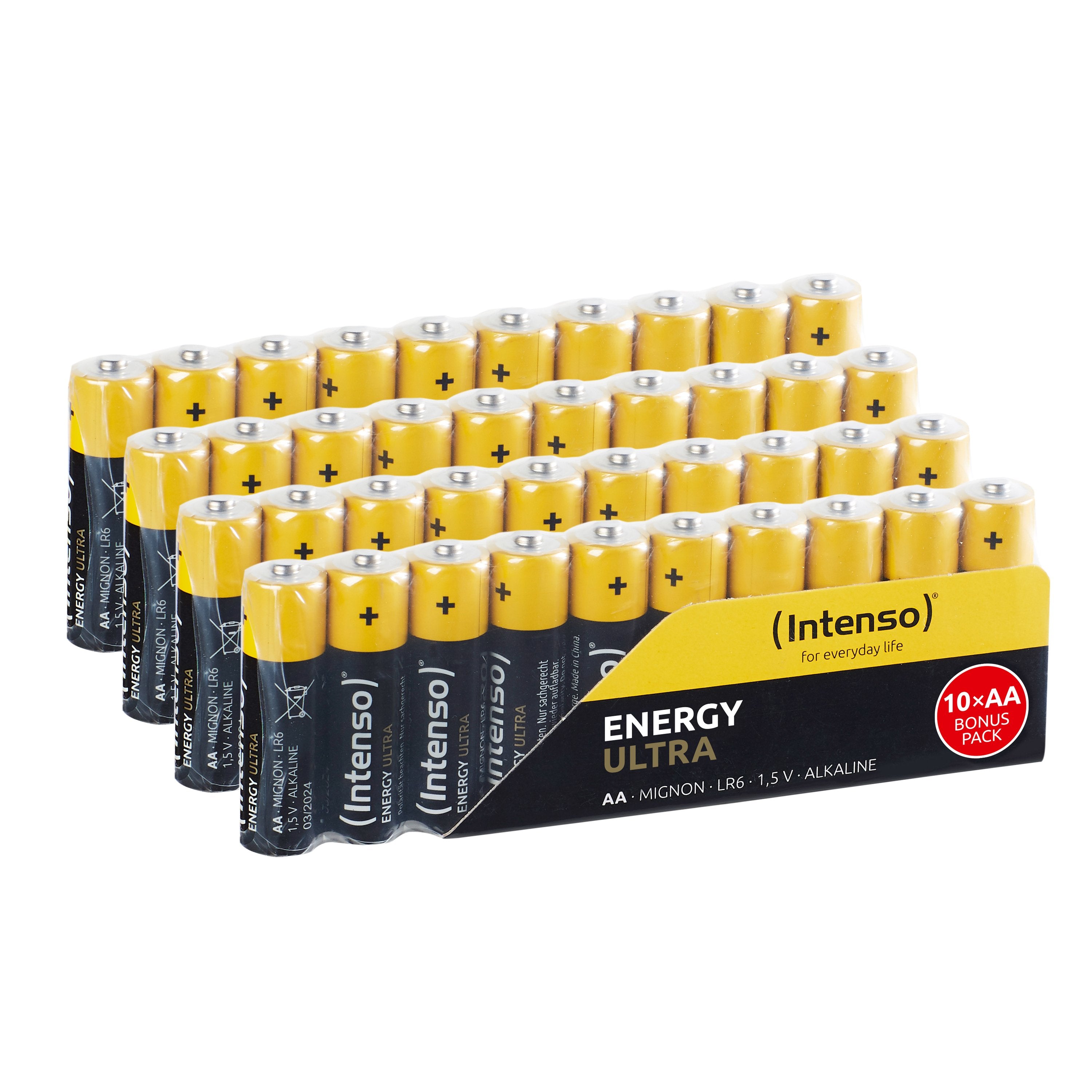 EAN 4034303027408 - Intenso 7501520 - Energy Ultra Alkaline Batterie AA Mignon 40er-Pack - Batterie Batería de un solo uso Al imagen 1