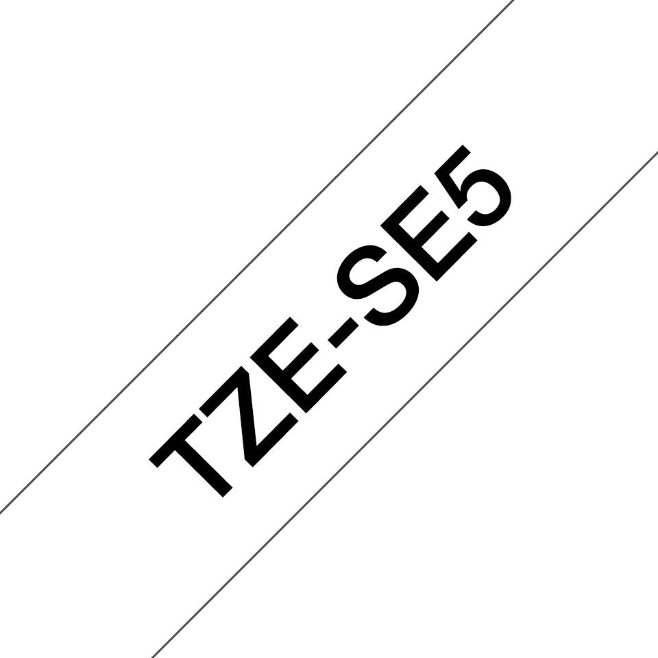 EAN 4977766766869 - Brother TZE-SE5 cinta para impresora de etiquetas Negro sobre blanco TZ/TZe imagen 1