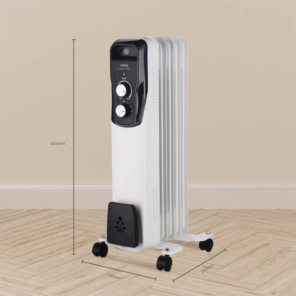 EAN 8422160057205 - Ufesa Antares 1000 Interior Negro, Blanco 1000 W Radiador de aceite eléctrico imagen 4