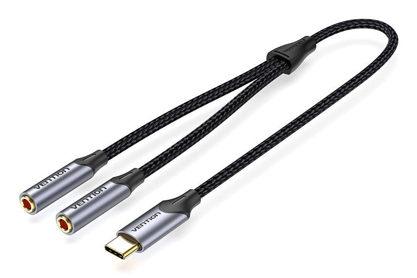 EAN 6922794751514 - Vention BGNHY cable de audio 2 x 3.5mm USB Tipo C Negro imagen 1