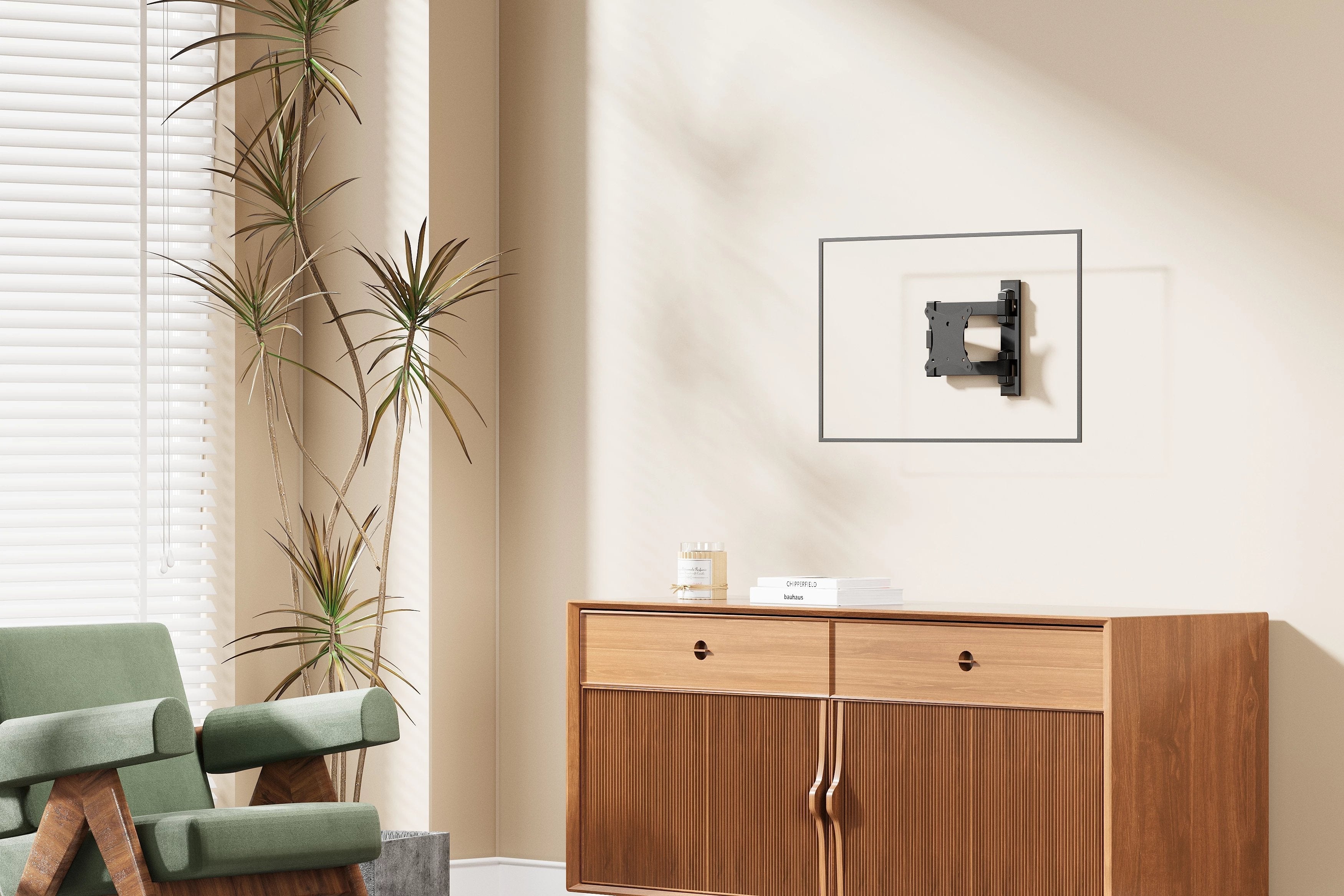 Soporte De Pared Inclinable Orientable Fonestar Mov-311ba Para Tv De 13-42' Hasta 20kg