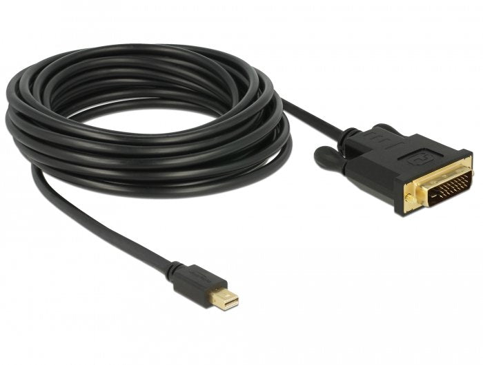 Delock Cable Mini Displayport 1.1 Macho > Dvi 24+1 Macho Negro 5 M