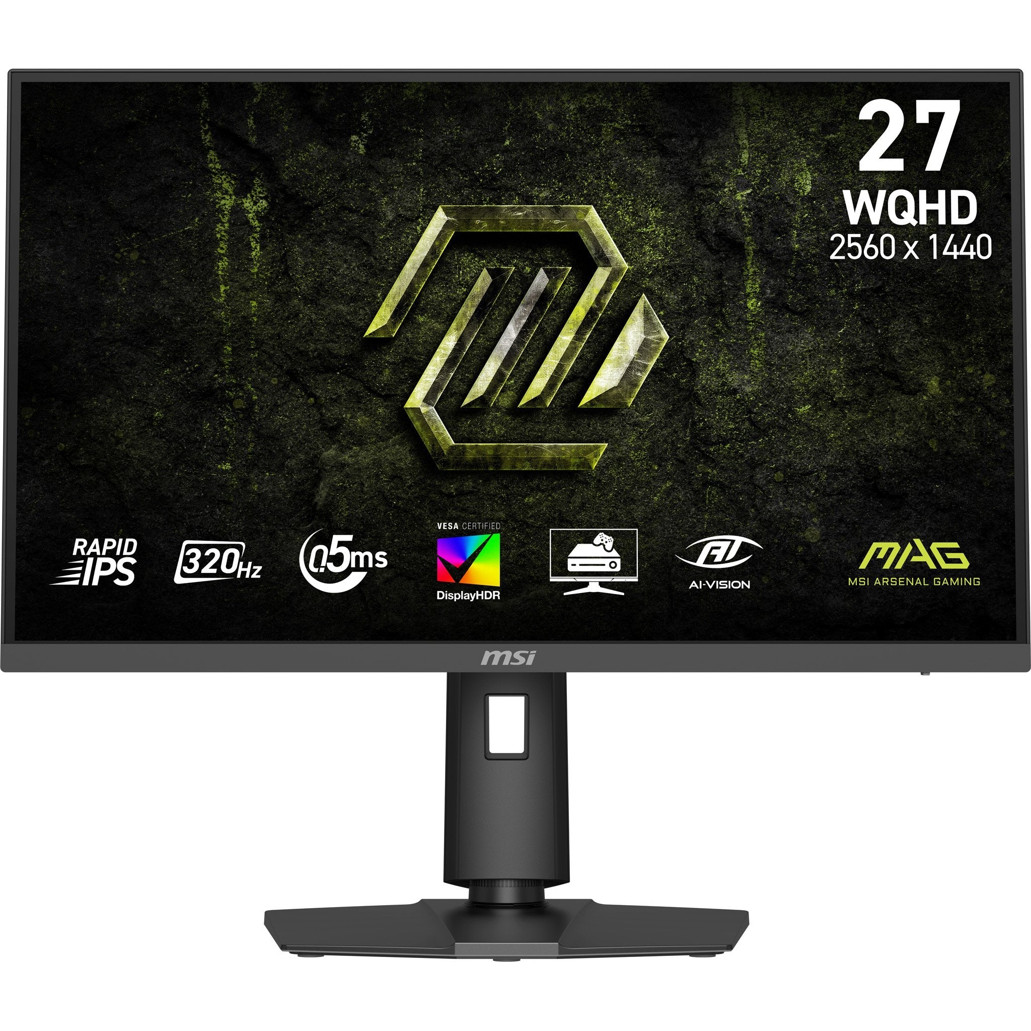 Monitor Msi Mag 274qpf X32 27" Rapid Ips Wqhd 320hz 0.5ms Hdmi2.1x2 Dp Pivot