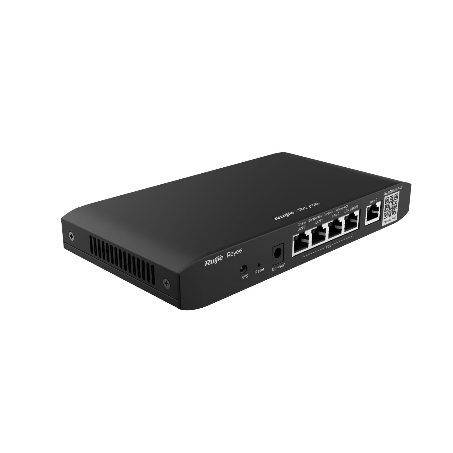EAN 6976915000821 - Ruijie Networks RG-EG105G-P-V3 router Gigabit Ethernet Negro imagen 2