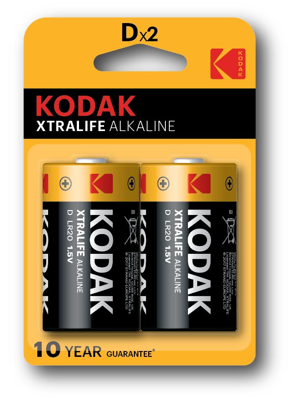 Kodak Xtralife Pila Alcalina D Lr20 Blister*2