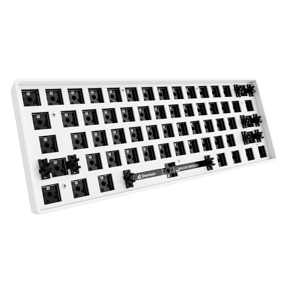 Sharkoon Skiller Sgk50 S4 Barebone, Teclado Gaming Blanco, Disposición Ansi
