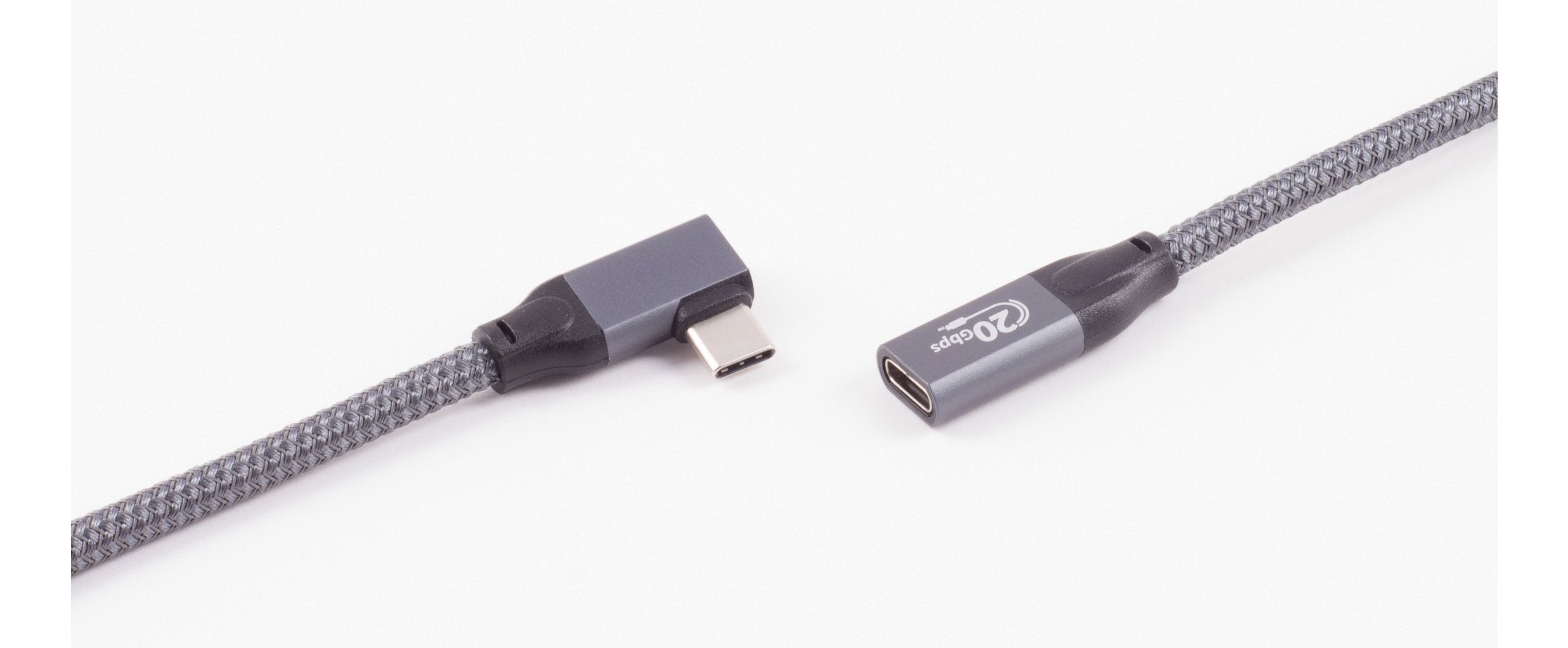 Shiverpeaks Usb-C Verlängerungscable 3.2 90° Pro 0,25m