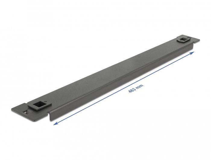 Delock 19" Cubierta Ciega Para Gabinete De Red Sin Herramientas 1u Negra
