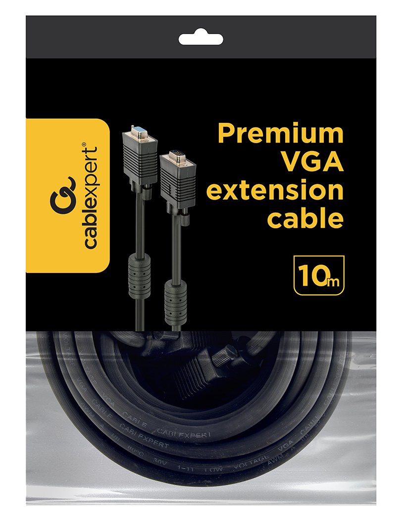 EAN 8716309075909 - Gembird VGA/VGA M/F 10m cable VGA VGA (D-Sub) Negro imagen 2