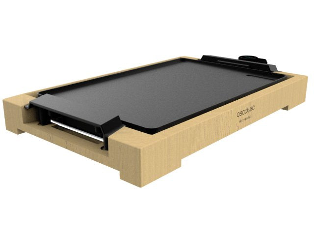 Cecotec Parrilla De Mesa Tasty&Grill 2000 Bamboo, Plancha Grill Eléctrica De Madera, 2.000 Vatios 8435484030892.0