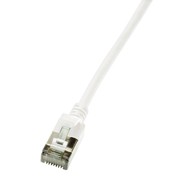 Logilink Patchkabel Cat6a Stp Tpe Slimline Weiss 2,0m