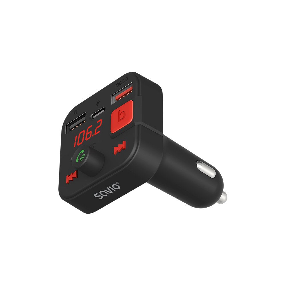 EAN 5901986047889 - Savio TR-15 Transmiter FM z Bluetooth 87,6 - 107,9 MHz Bluetooth/USB Negro imagen 4