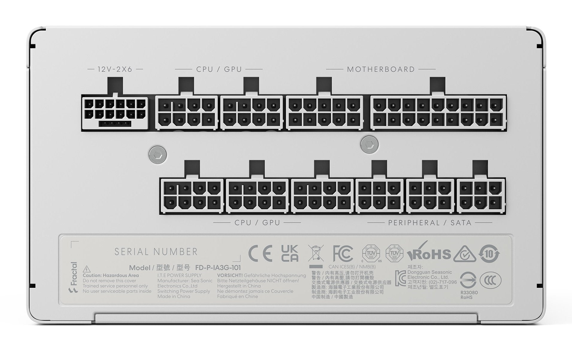 EAN 7340172710288 - Fractal Design Ion 3 Gold 1000W unidad de fuente de alimentación 24-pin ATX ATX Blanco imagen 4