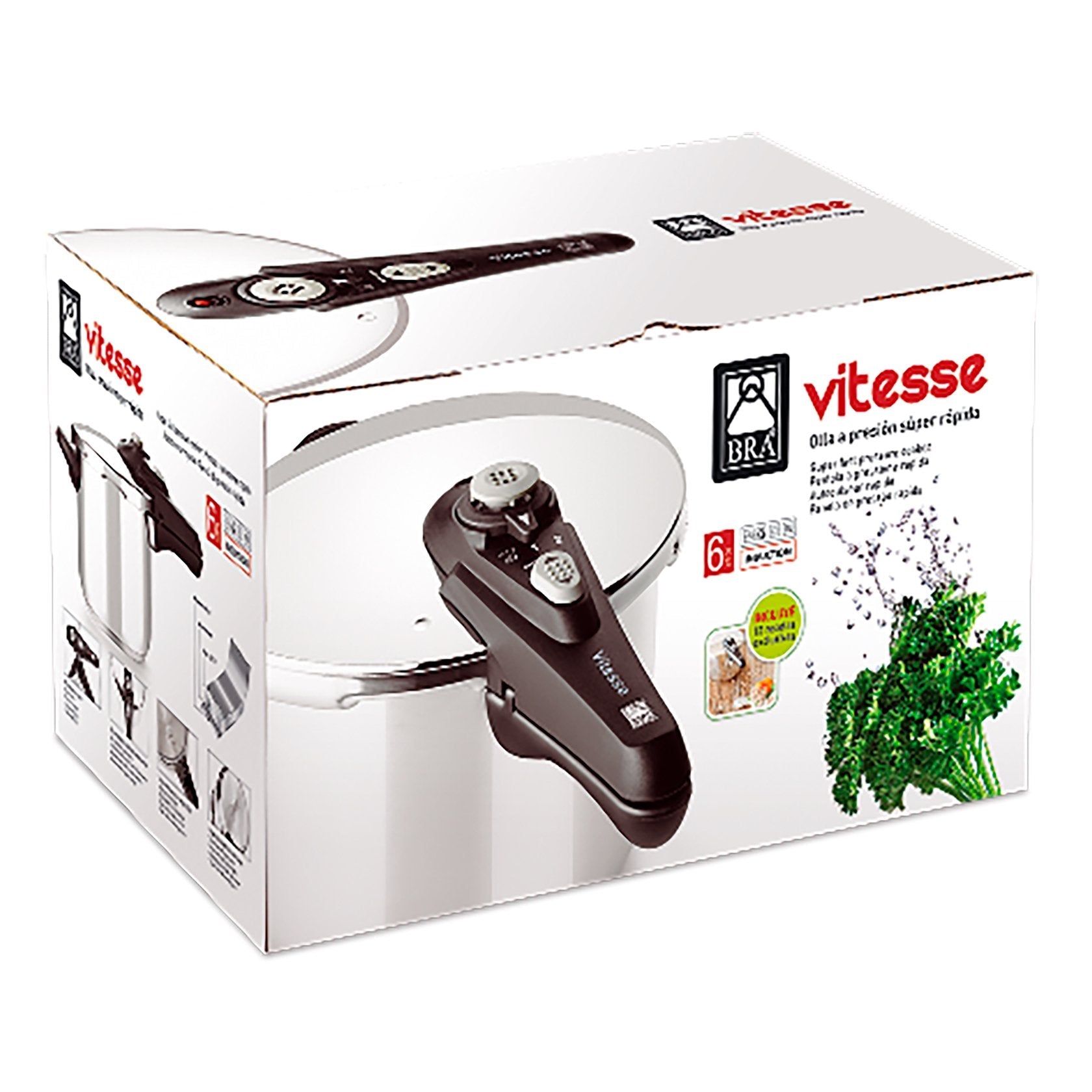 Pack 2 Ollas A Presión Bra Vitesse A185105 4+7l Aptas Para Inducción