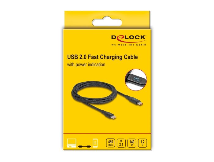 Delock Usb 2.0 Cable De Carga Usb Tipo-C Macho A Macho 2m