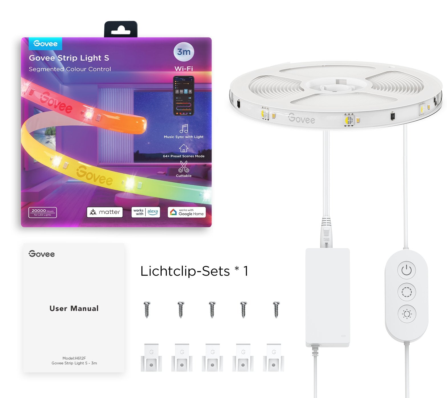 EAN 6974316999904 - Govee H612F Tira de luz inteligente Wi-Fi/Bluetooth imagen 3