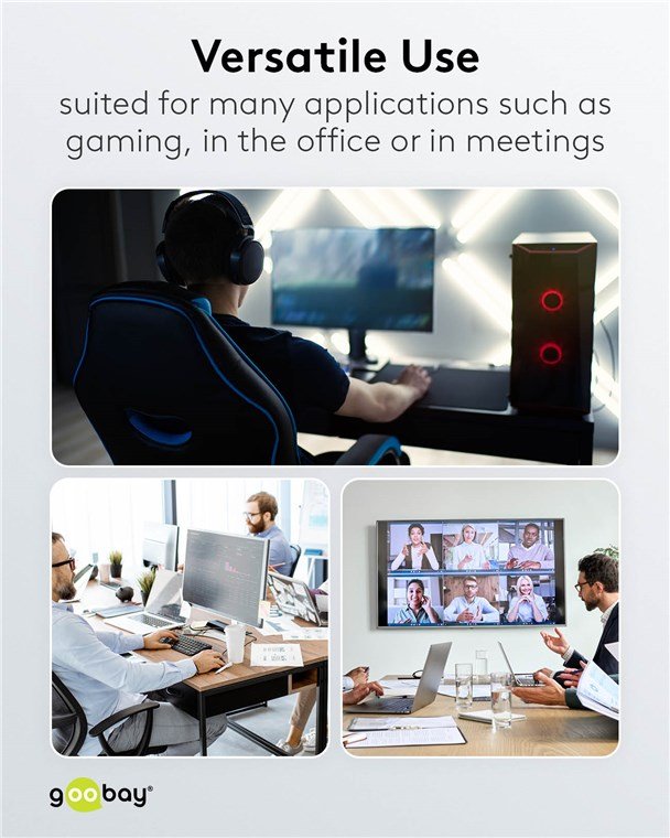 Cable Adaptador Ethernet Goobay Usb-C 3.2 Gen2 > Rj-45, Delgado Negro Gris, 3 Metros 74404