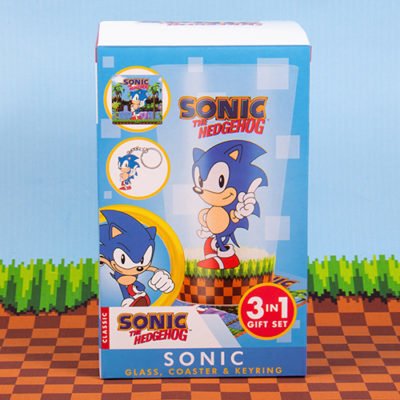EAN 5060897228388 - Fizz Creations Sonic Glass, Coaster & Keyring Set Transparente 1 pieza(s) imagen 3