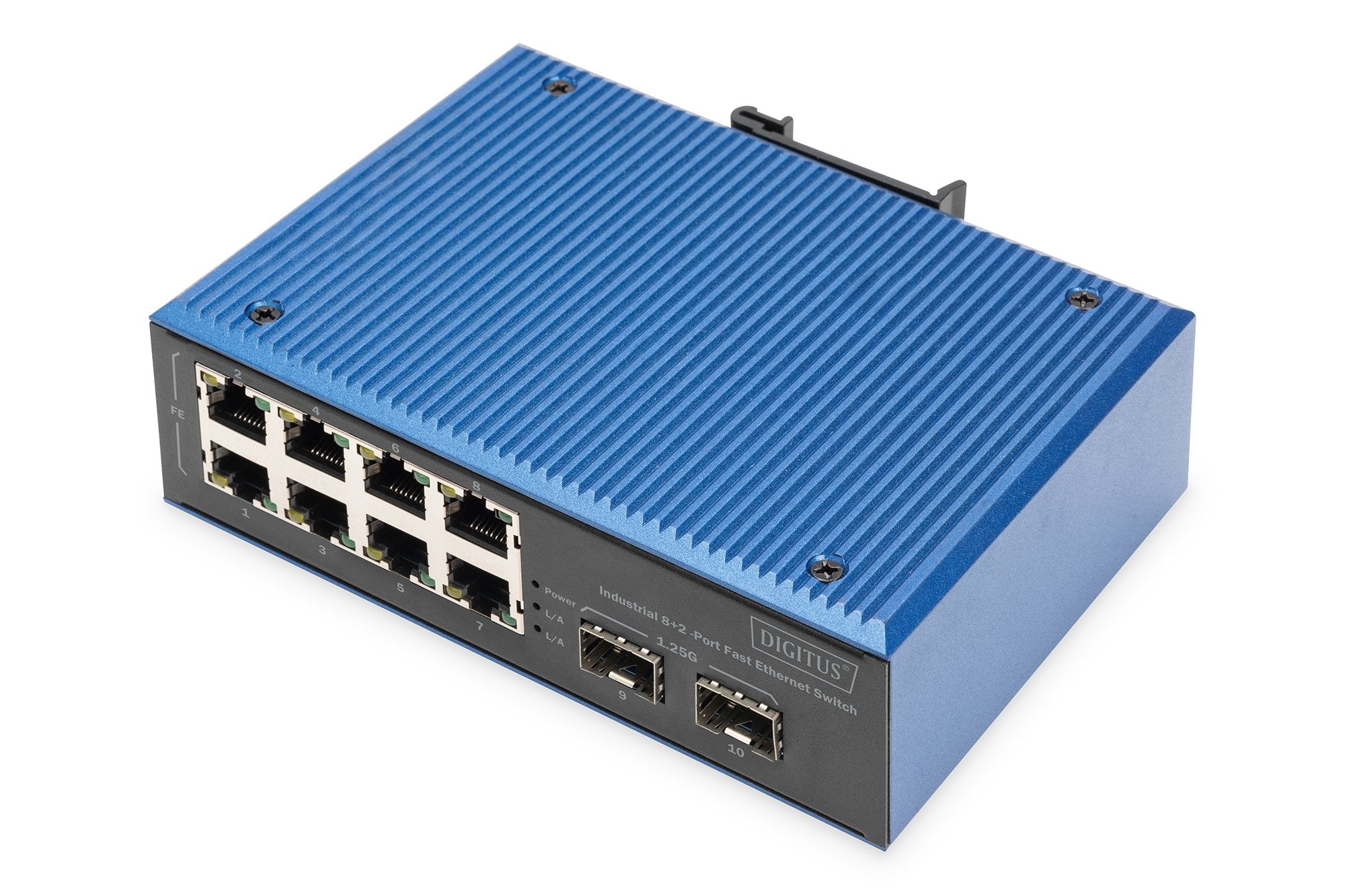 Digitus Switch Fast Ethernet Industrial De 8+2 Puertos