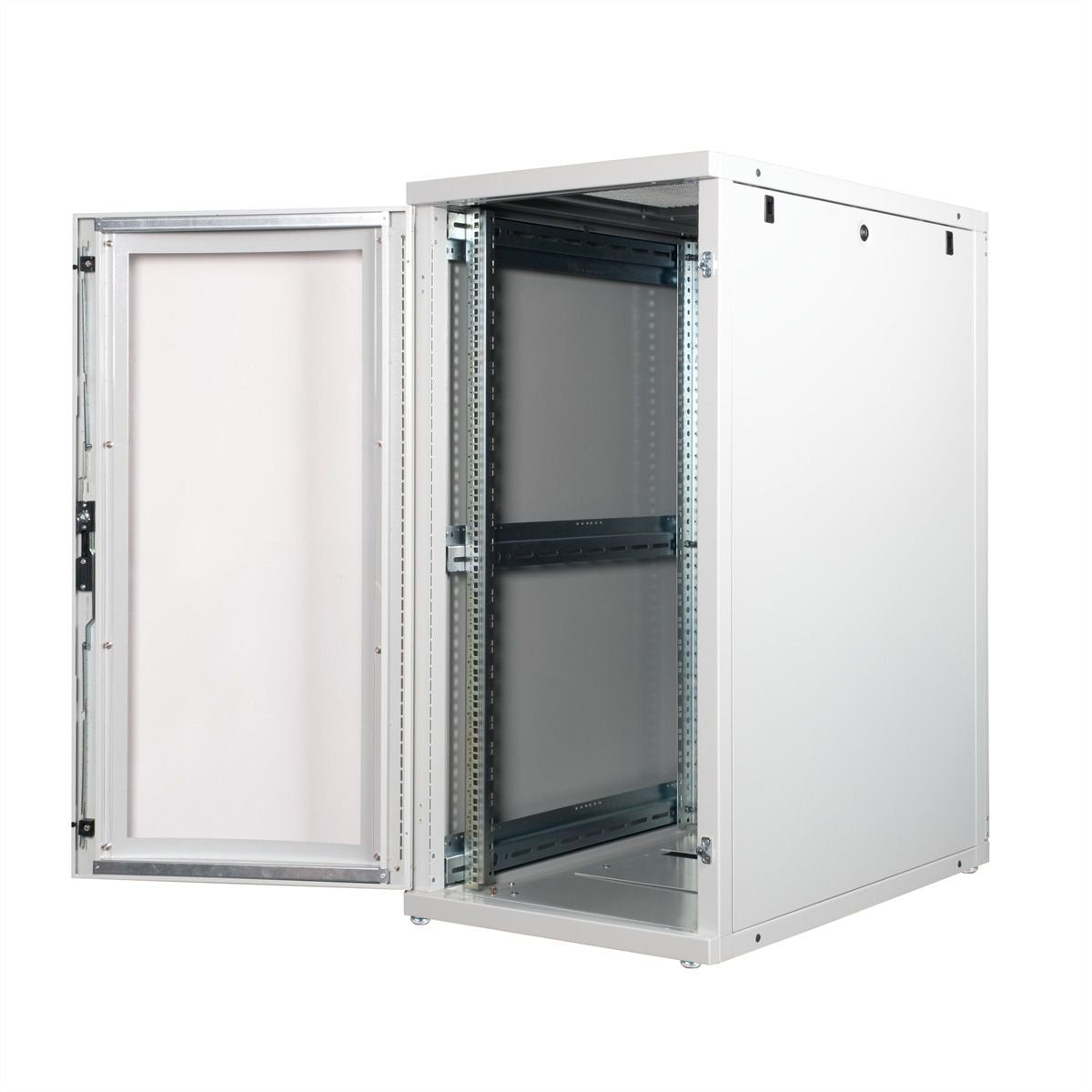Roline 19-Zoll Serverschrank Pro 26 He, 600x1000 Bxt Grau Plexiglas
