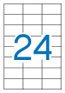 Apli Etiquetas Adhesivas 64,6x33,8 Mm Inkjet/Láser C/Rectos 24 X 500h Blanco