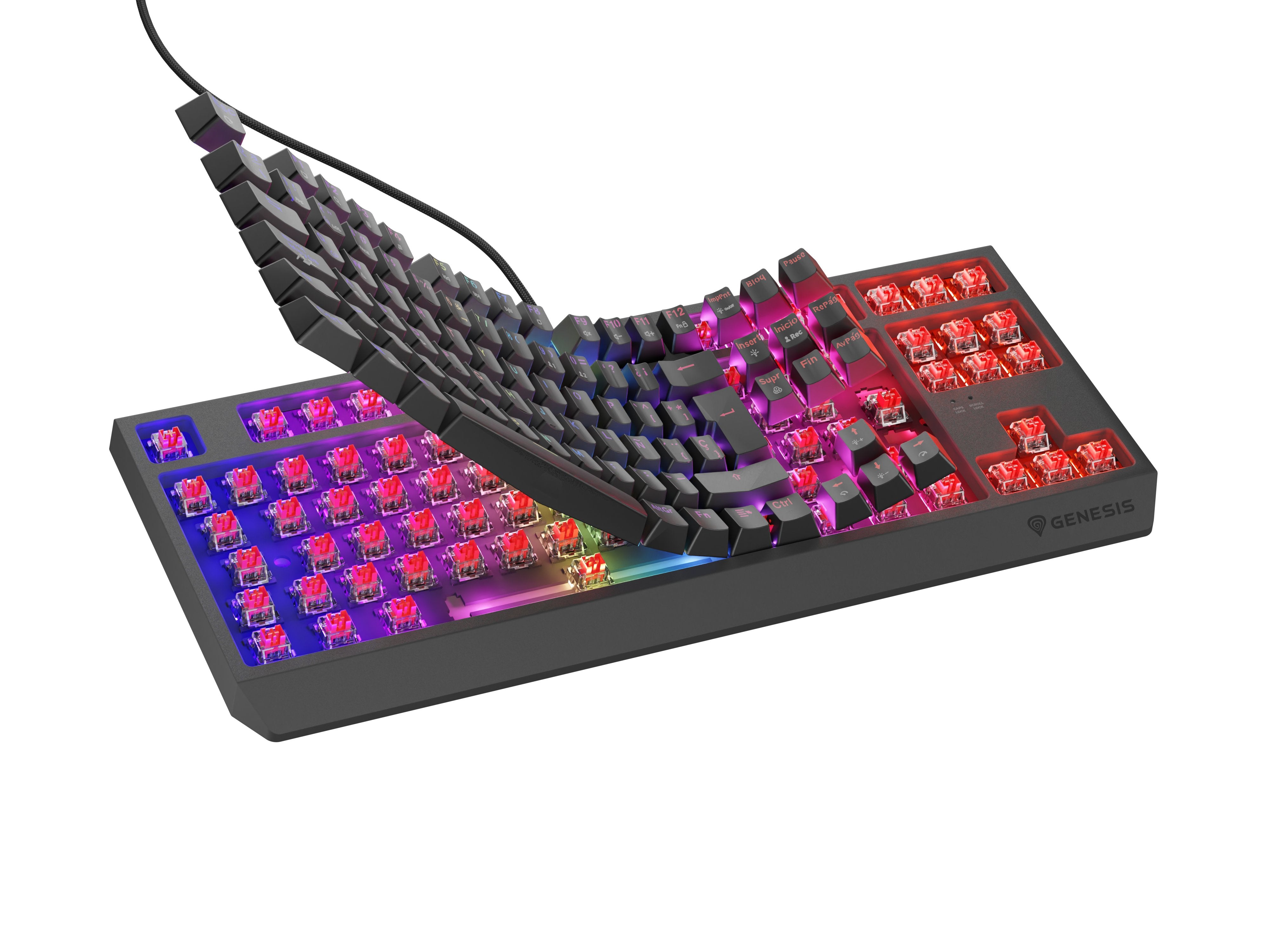 EAN 5901969445008 - GENESIS Thor 230 TKL teclado Juego USB QWERTY Español Negro imagen 4
