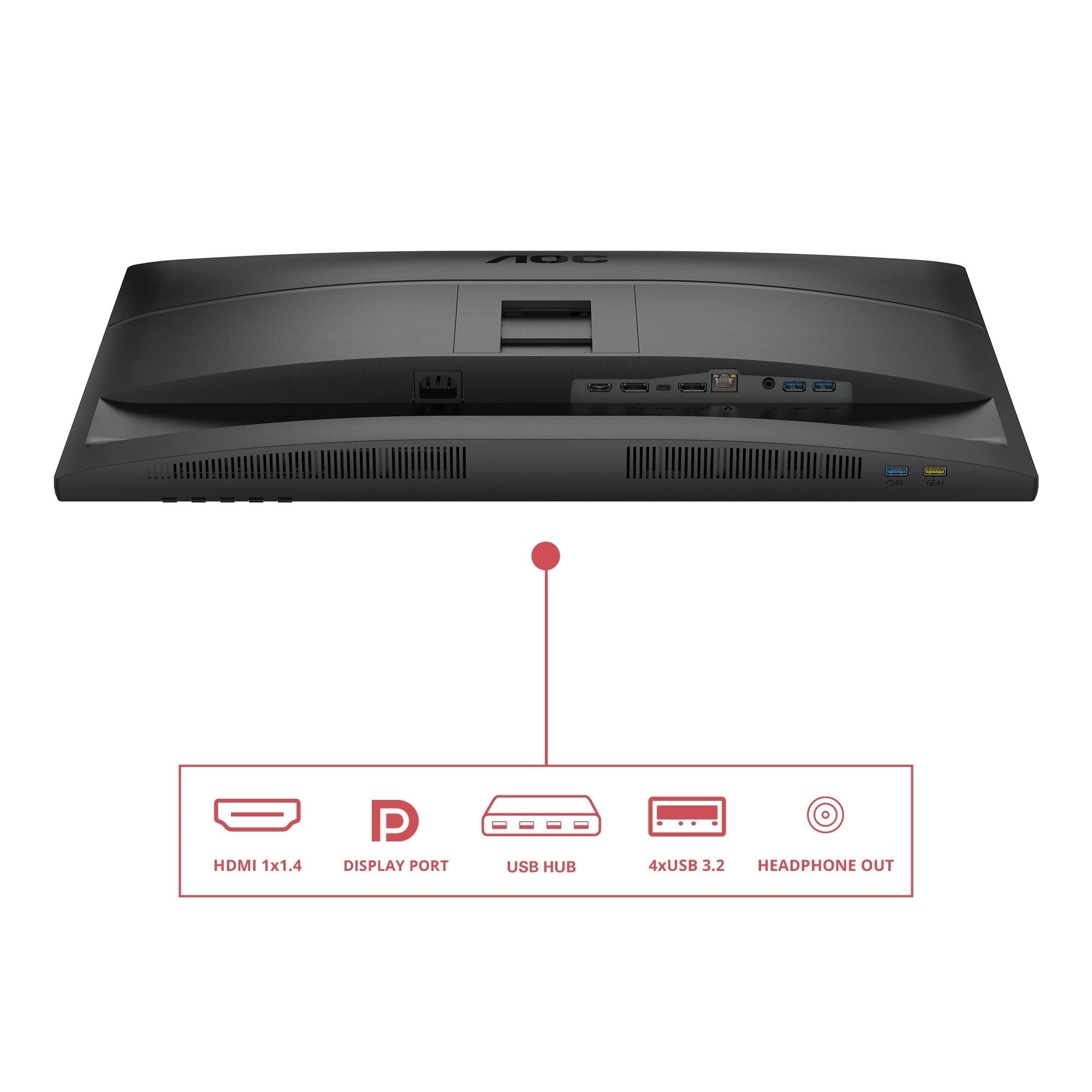 EAN 4038986182805 - AOC 27E4CV pantalla para PC 68,6 cm (27") 1920 x 1080 Pixeles Full HD LED Negro imagen 4