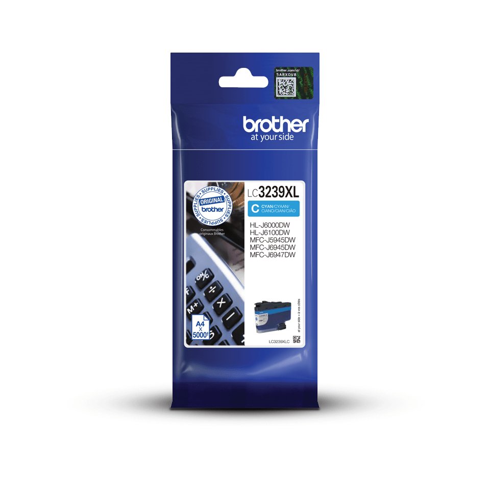 EAN 4977766787895 - Brother LC3239XLC cartucho de tinta 1 pieza(s) Original Alto rendimiento (XL) Cian imagen 1