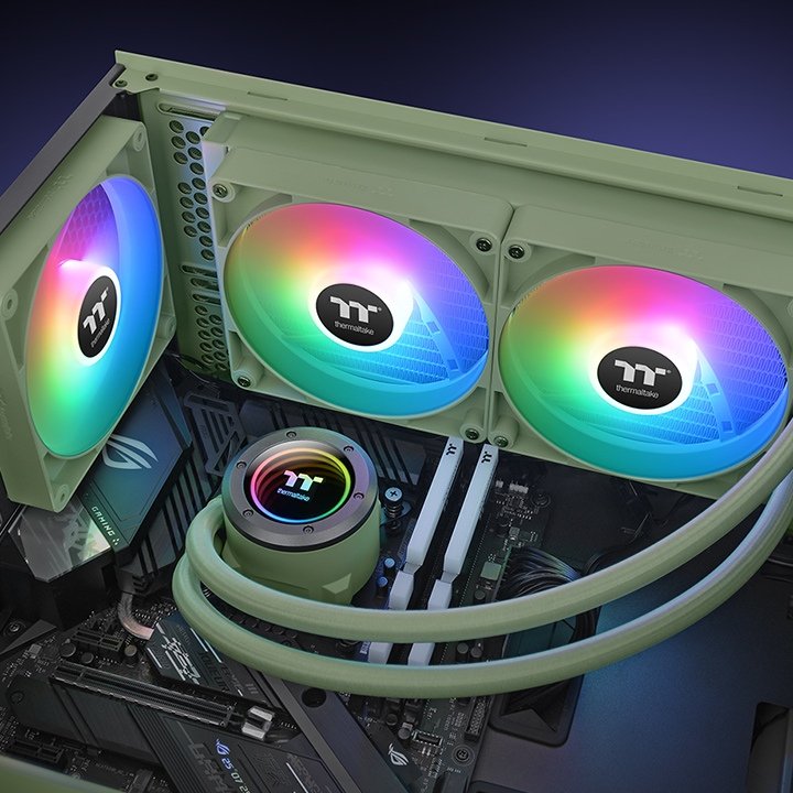 EAN 4711475640818 - Thermaltake TH280 V2 ARGB Placa base Kit de refrigeración líquida Verde 1 pieza(s) imagen 6