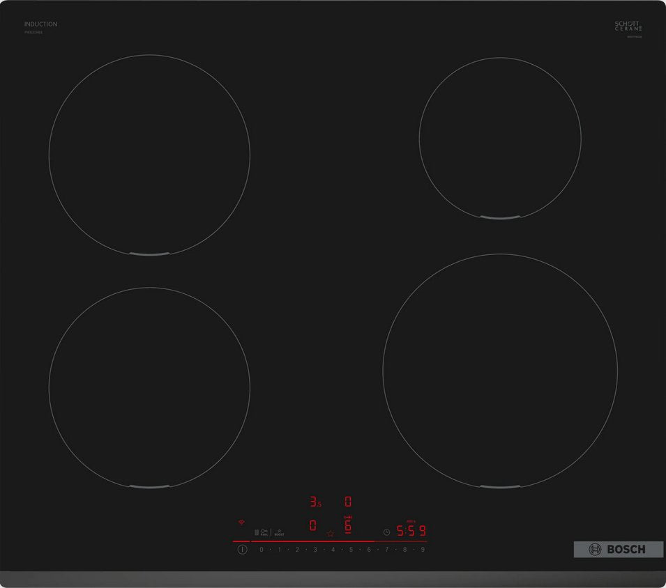 EAN 4242005393893 - Bosch Serie 6 PIE631HB1E hobs Negro Integrado 60 cm Con placa de inducción 4 zona(s) imagen 1
