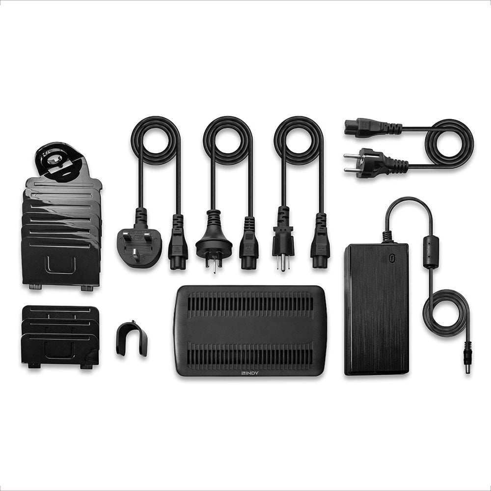 Lindy 73436 Estación De Carga Para 6 Tablets & Smartphones 160w Aluminio, Plástico Negro, Gris