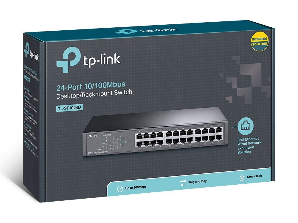 EAN 0845973021498 - TP-Link TL-SF1024D switch No administrado Fast Ethernet (10/100) Gris imagen 4