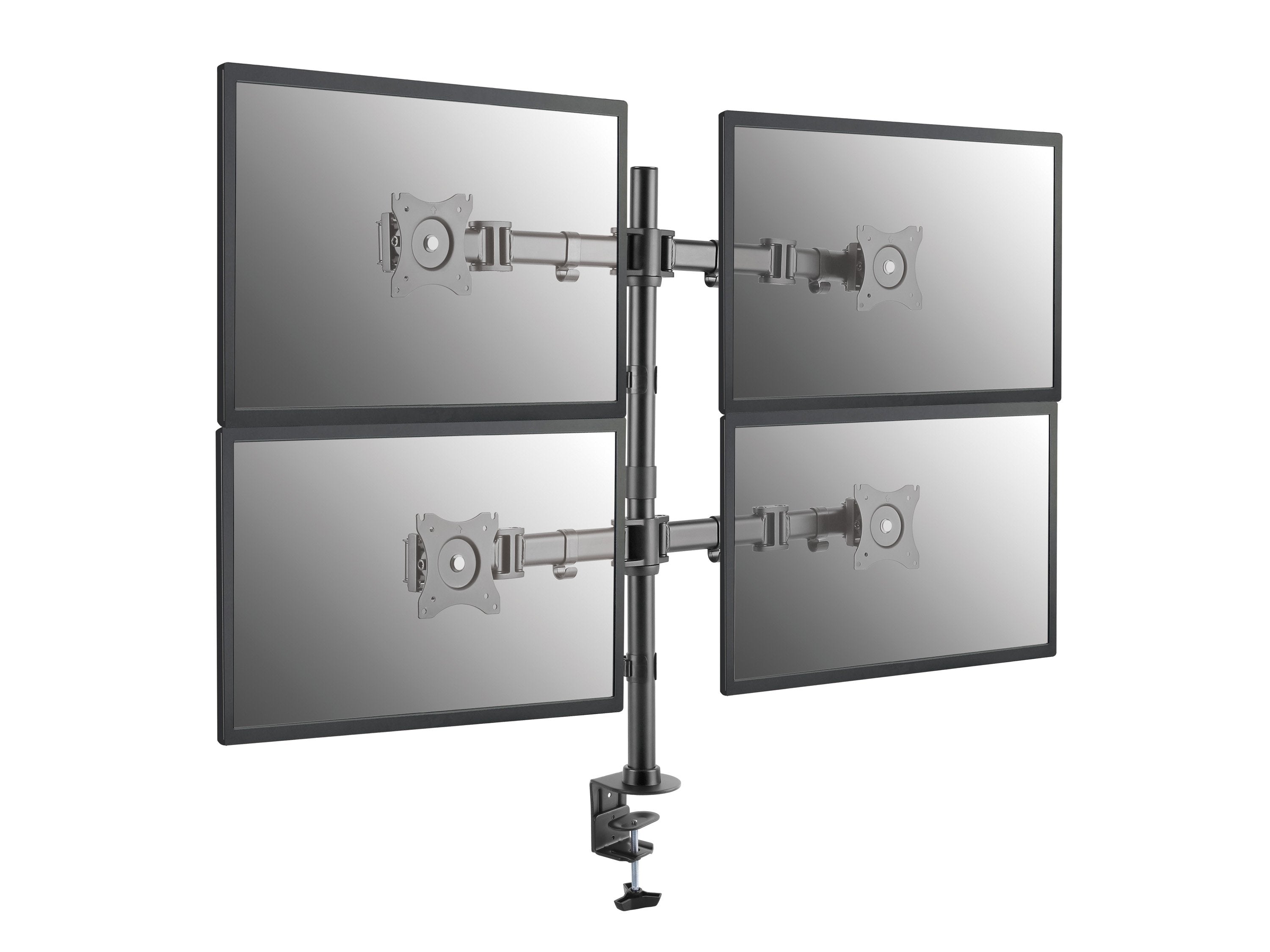 Soporte Pantalla Para Mesa 13-27 Doble Brazo Articulado Soporta 4 Monitores Vesa Standard Hasta 8kg
