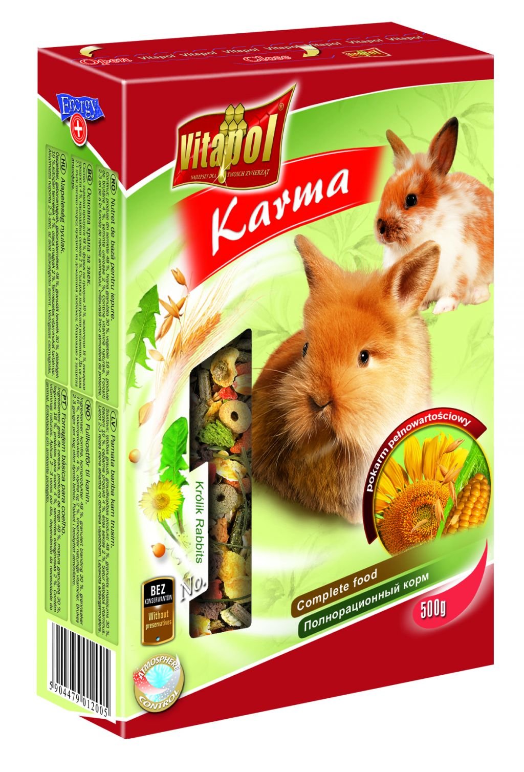 EAN 5904479012005 - Vitapol zvp-1200 Heno 500 g Conejo imagen 1
