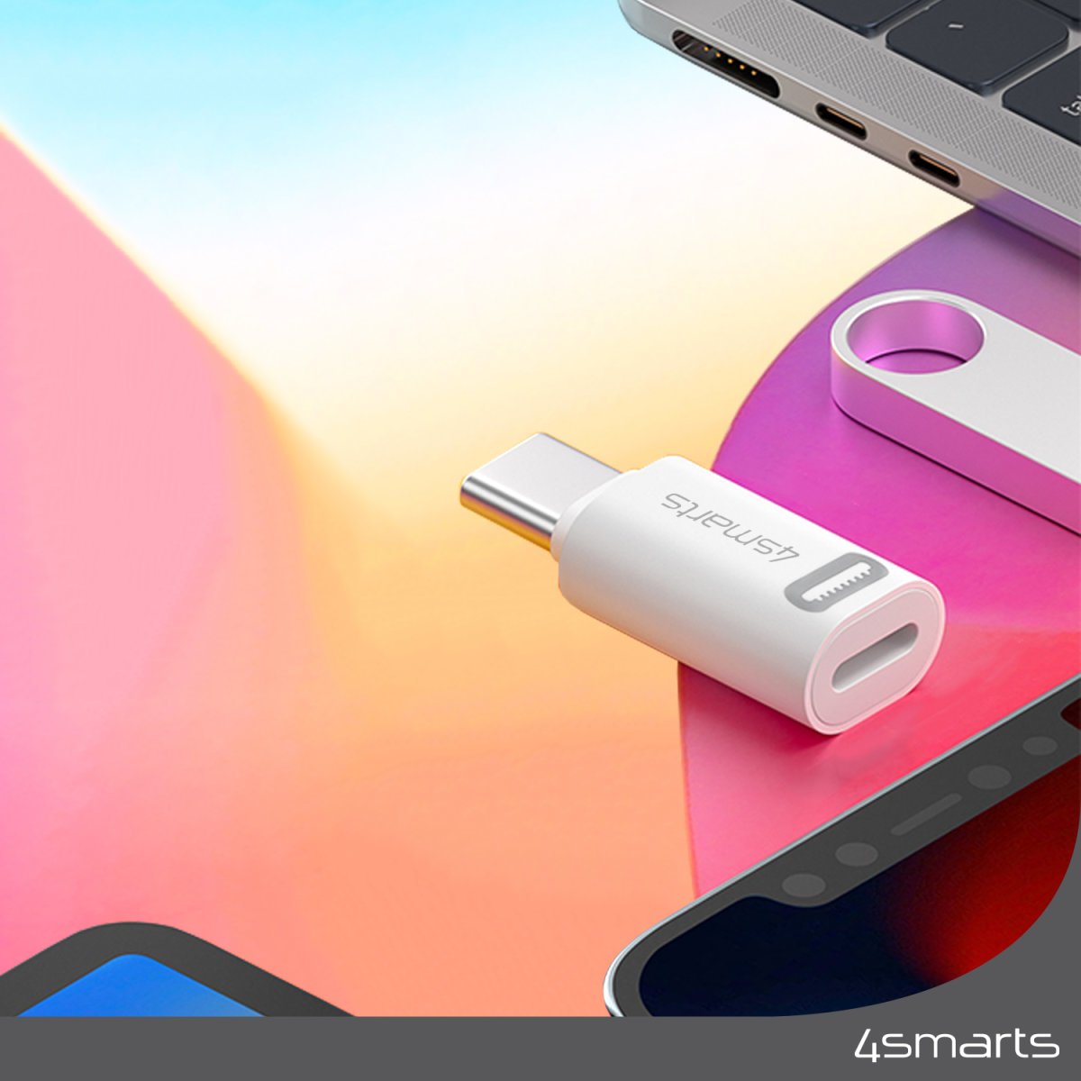 Adaptador 4smarts Lightning Auf Usb-C Pd 27w 2er Set