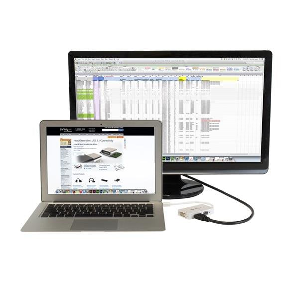 Startech Adaptador 3en1 Mini Displayport A Vga / Dvi / Hdmi Blanco Mdp2vgdvhdw
